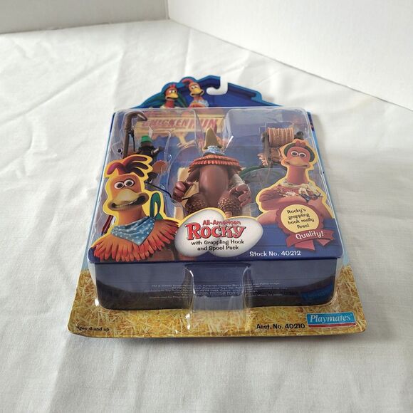 Vintage Chicken Run Rocky Action Figure with Grappling Hook - New in Package - Picture 6 of 6